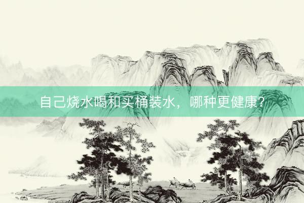 自己烧水喝和买桶装水，哪种更健康？