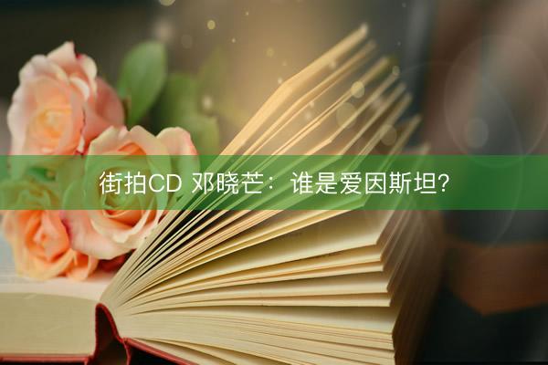 街拍CD 邓晓芒：谁是爱因斯坦？