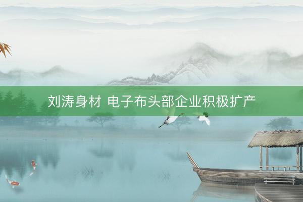 刘涛身材 电子布头部企业积极扩产