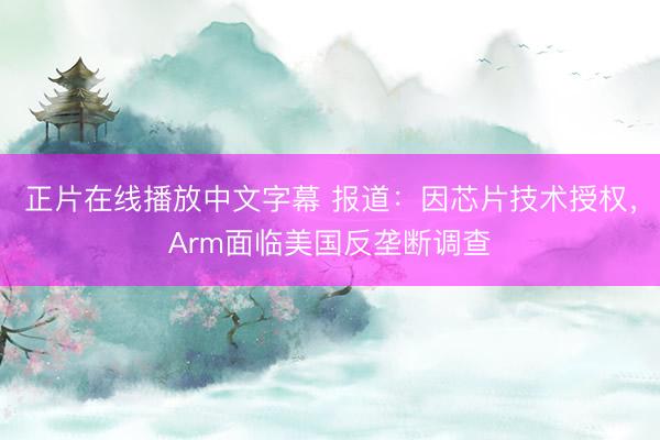 正片在线播放中文字幕 报道：因芯片技术授权，Arm面临美国反垄断调查