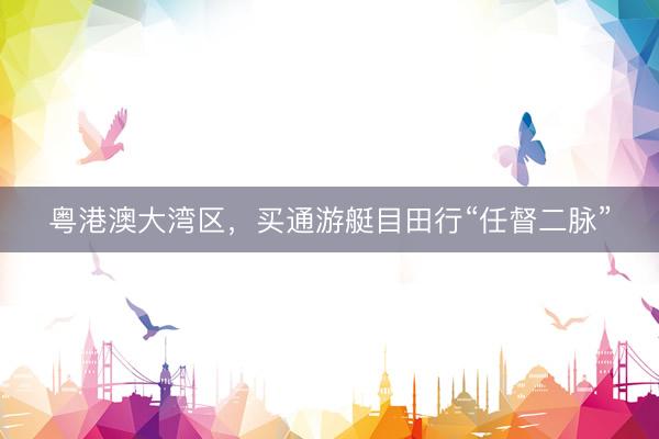 粤港澳大湾区，买通游艇目田行“任督二脉”