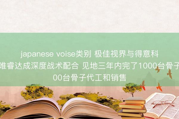 japanese voise类别 极佳视界与得意科技旗下得意唯睿达成深度战术配合 见地三年内完了1000台骨子代工和销售