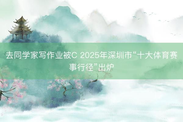 去同学家写作业被C 2025年深圳市“十大体育赛事行径”出炉